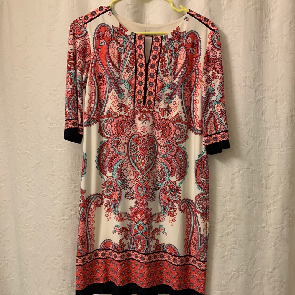 Dress Barn Paisley Patterned Dress